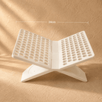 Elegant Quran stand designed to securely hold the Holy Quran, combining functional support with a refined decorative design for prayer and reading spaces, dimensions. 