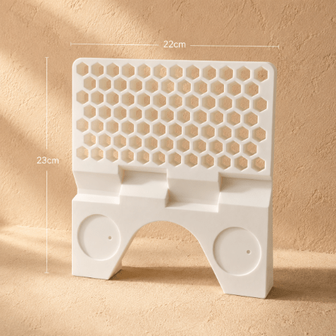 Elegant Quran stand designed to securely hold the Holy Quran, combining functional support with a refined decorative design for prayer and reading spaces, measures