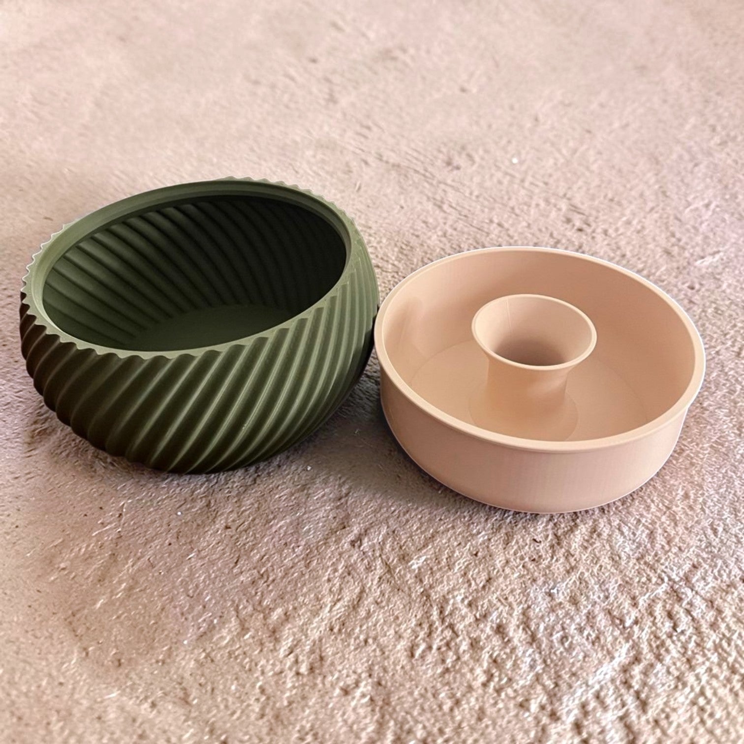 Shell & Seed snack bowl featuring a unique spiral outer-edge design, perfect for serving seeds, nuts, and other snacks while keeping shells and waste neatly separated.